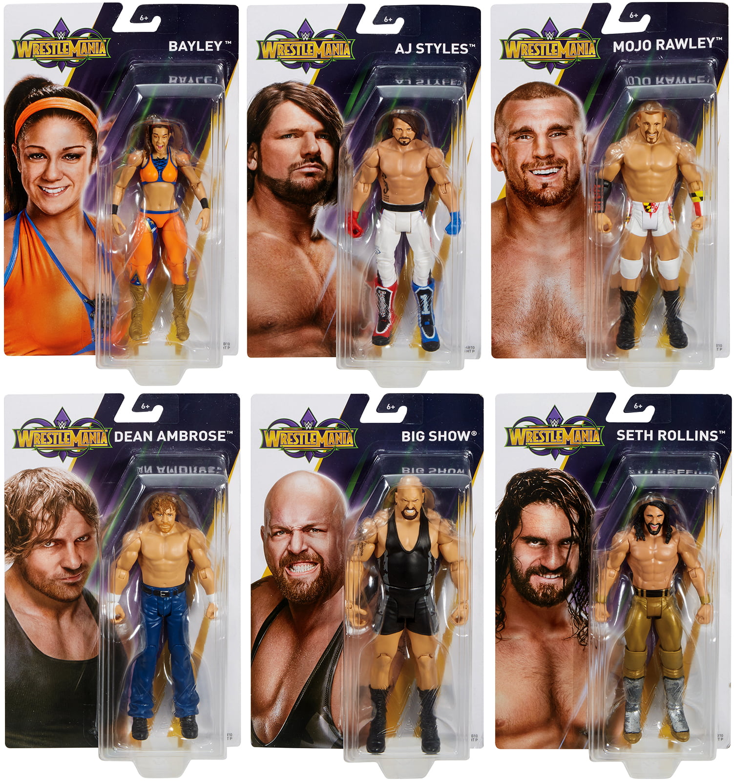 Sealed WWE Figures Mattel Brand New Basic Wrestlemania 34 