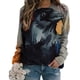 thumbnail image 2 of ICHUANYI Clearance Women's Halloween Printed Long Sleeves Round Neck Casual Pullover Tops(Gray, XL) ICHUANYI WER2023081204971, 2 of 5