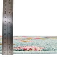 thumbnail image 4 of Unique Loom Vivid Collection Area Rug - Lucknow (9' 10" x 14' Rectangle Aqua/Blue), 4 of 6