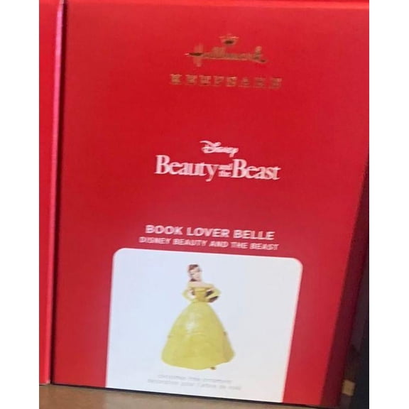 Hallmark 2021 Disney Beauty Beast Book Lover Belle Christmas Ornament New w Box