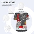 thumbnail image 3 of Hirioo Traditional Scandinavian Dwarf for Men's Baseball T-shirt Shirts Short Sleeve Casual Summer Button Stretch T Shirts,Size S-4XL-4X-Large, 3 of 7