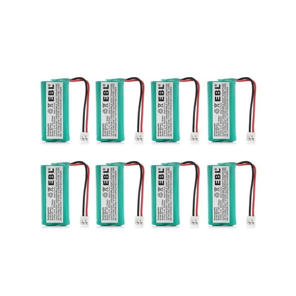 EBL 8-Pack 900mAh 2.4V Replacement Batery for Uniden DECT 6.0 BT101, BT1011, DCX400 Series At-3201 BT-18433
