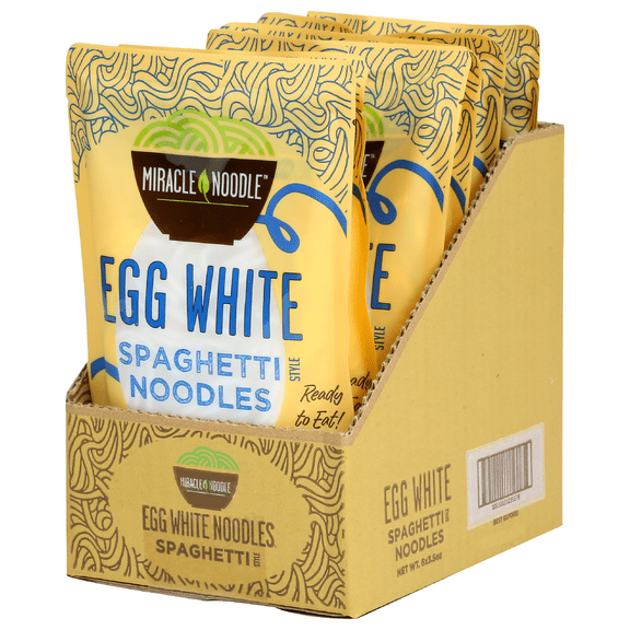 Miracle Noodle Egg White Noodle Spaghetti Style 3.5 oz (pack of 6)