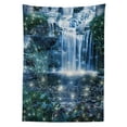 thumbnail image 3 of Ambesonne Waterfall Tablecloth Rectangular Table Cover, Magic Cascade, 60"x84", Grey Green, 3 of 4