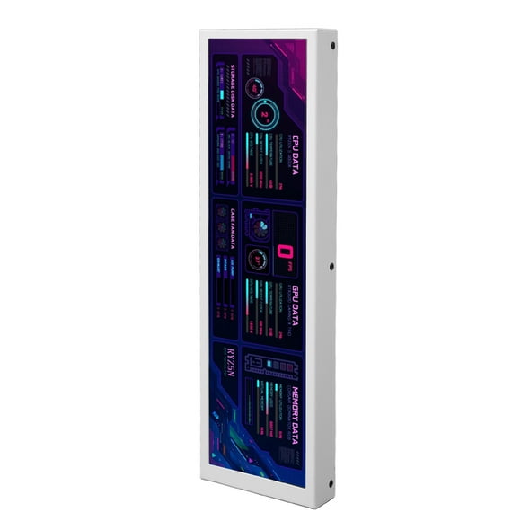 Computer Temp Monitor, 8.8in IPS USB Mini Screen DIY Theme For ,1920x480 60Hz For AIDA64 USB C Interface CPU GPU SSD Data Temperature Monitor