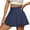 Dark Blue#01, variant on Xyxonk Womens Skirts Flowy Tennis Skirt with Pockets Athletic Skorts Workout Short Skirt Summer Pleated High Rise Mini Skirts Dark Blue S