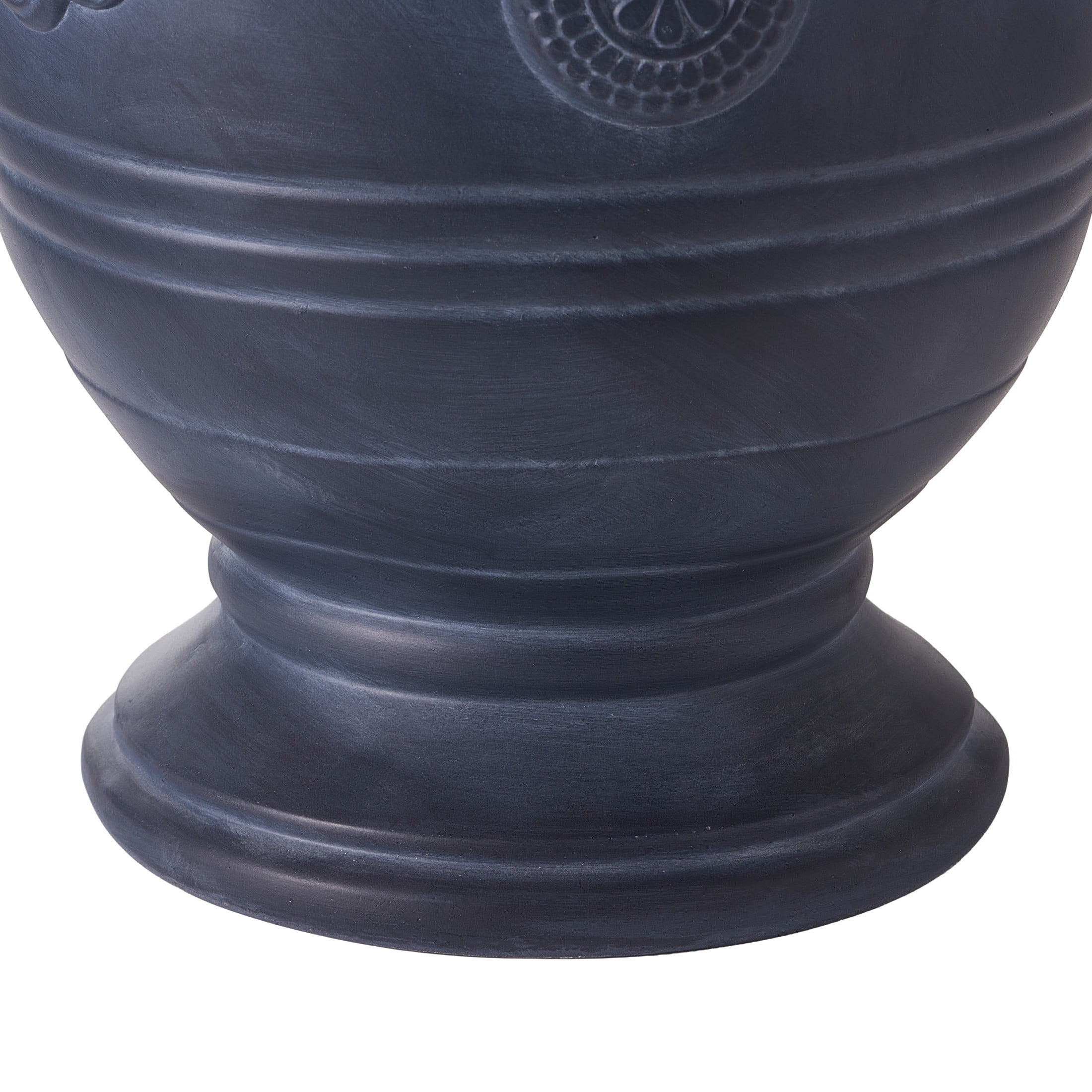 Christopher Knight Home 21.26"H Vintage MGO Outdoor Flower Urn Planter for Garden, Antique Black