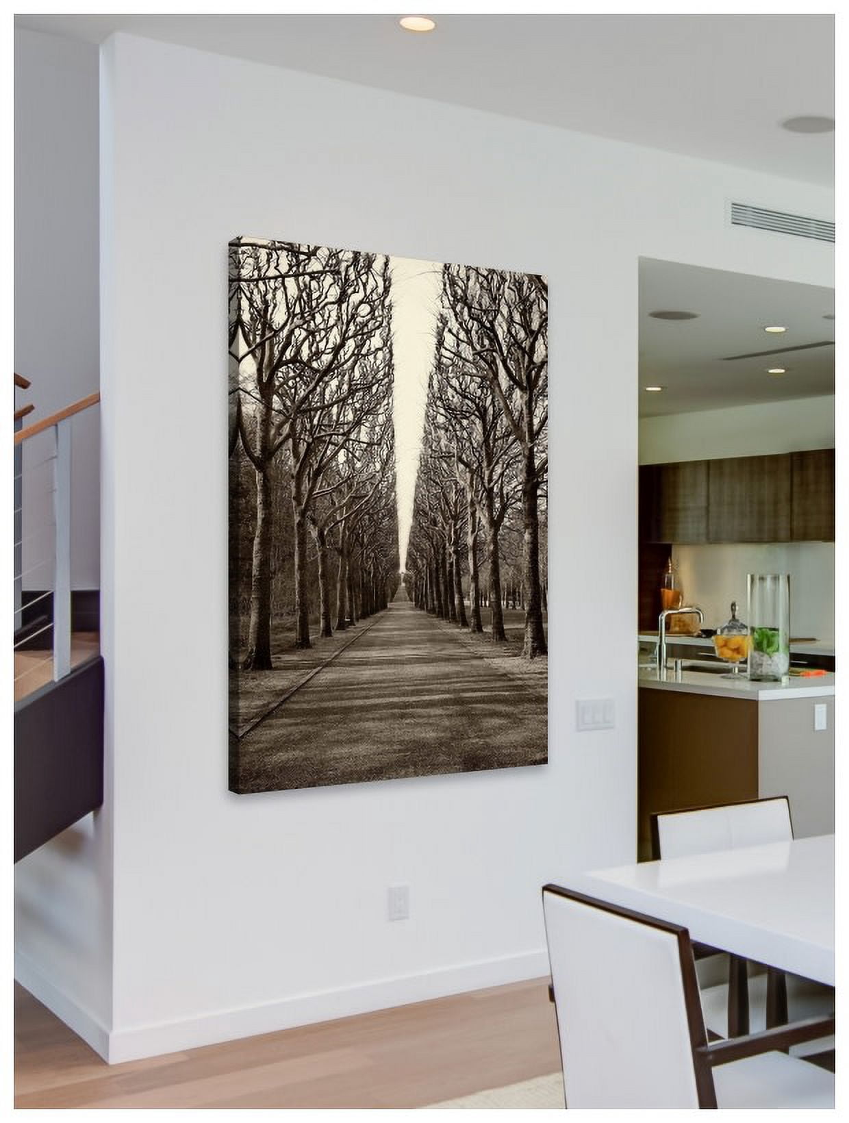 "Tree Alley" Painting Print on Wrapped Canvas