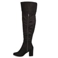 thumbnail image 4 of New Women Wild Diva Geller-01 Faux Suede Over The Knee Chunky Heel Boot, 4 of 5