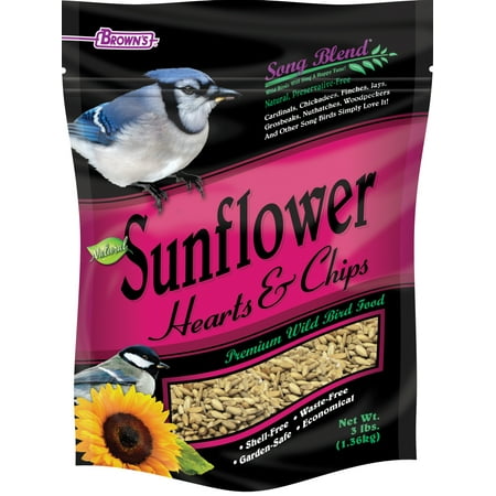 Song Blend Sunflower Hearts & Chips, 3 lb. (Best Price Sunflower Hearts For Birds)