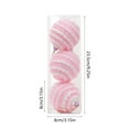 thumbnail image 3 of Skegnu 3pcs Christmas Balls Ornaments for Christmas Decorations Foam Ball Macaron Color Christmas Tree Hanging Ornaments Pendant 8cm/3.15" Christmas Ball, 3 of 6