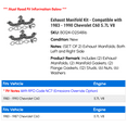 thumbnail image 2 of Exhaust Manifold Kit - Compatible with 1983 - 1990 Chevy C60 5.7L V8 1984 1985 1986 1987 1988 1989, 2 of 2