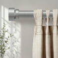 thumbnail image 5 of Yokila Silver Curtain Rod for Windows 16 to 60 Inches 1" Diameter Modern Decorative Heavy Duty Window Curtain Rod Adjustable with Solid Finials for Living Room Bedroom Kitchen Outdoor, 5 of 14