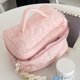 thumbnail image 1 of Bolso de cosméticos Bolso de lavado informal Acolchado de moda simple para acampar (rosa de flores), 1 of 5