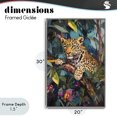 thumbnail image 4 of Stupell Industries Bohemian One The Wild Side Leopard Gray Framed Giclee Art, 20 x 30, by Petals Prints Design, 4 of 8