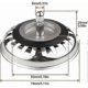 thumbnail image 5 of Classic Strainer Basket Diameter 78 Mm,set Of 2 Stainless Steel Kitchen Sink Plugs, Universal Sink Strainer, For Kitchen And Bathroom, 5 of 5