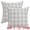 Grey, variant on Unique Bargains Plaid Decorative Throw Pillow Covers Pack of 2 Beige 20" x 12"