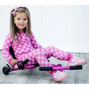 EzyRoller: Mini - Pink - Ride-On Scooter, Cambering Motion, Pedal Free Cart, Hand Brakes, Extendable Frame, 45lb Capacity, Toddler & Kids Ages 2+