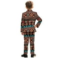thumbnail image 3 of Xoenoiee Aztec American Tribal Print Boys 2 Piece Suit Funny Party Outfit with Matching Blazer Jacket Pants for Toddler Boy, 7-8 Years, 3 of 7