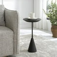 thumbnail image 3 of Uttermost Midnight Contemporary Steel Metal Accent Table in Black, 3 of 5