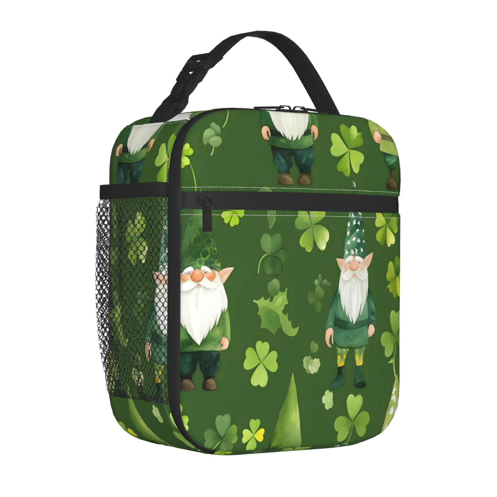 Lunch Bag For Women Men Insulated Portable Lunch Box Bento Box Office Picnic Travel Cooler Bag Saint Patrick'S Day Gnome