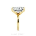 thumbnail image 3 of Bling Craft 14K Yellow Gold Plated Engagement Rings 6 CT 12.75x9MM Radiant Cut Moissanite Wedding Promise Rings for Her Stunning Wedding Bands for Women Size 9, 3 of 6