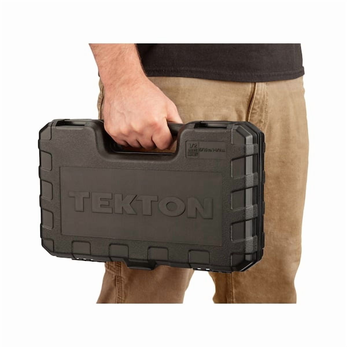 TEKTON 1/2 Inch Drive Shallow 6-Point Impact Socket Set with Case, 21-Piece (5/16 - 1-1/2 in.) | SID92302