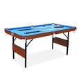 thumbnail image 4 of Rack Trinity Folding 5.5-Foot Multi Game Billiard/Pool Table (Blue), 4 of 5