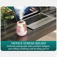 thumbnail image 4 of Harlier Humidifiers for Bedroom, Dual Mist Ports 3 Speeds USC Charge Small Humidifier, 400ml Desk Portable Humidifier with Light, Auto Shut-Off, for Baby/Nursery/Plant, 4 of 5