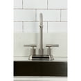 thumbnail image 3 of Kingston Brass KB5498KNL Convergent Double-Handle 4" Centerset Bar Faucet with Knurled Handle, Brushed Nickel, 3 of 6