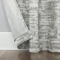 thumbnail image 6 of Sun Zero Parrish Distressed Grid Thermal Extreme 100% Blackout Grommet Curtain Panel In Grey, 6 of 9