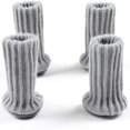 thumbnail image 1 of 4 piezas de calcetines para patas de mesa y sillas, protectores de suelo de punto para muebles, fundas protectoras para patas de mesa y sillas, 1 of 6