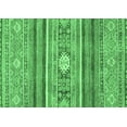 thumbnail image 1 of Ahgly Company Indoor Rectangle Abstract Emerald Green Modern Area Rugs, 2' x 5', 1 of 4