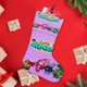 thumbnail image 4 of ¡Vamos, Plátanos! Tema: Calcetines de Navidad, fino lino blanco para colgar en escaleras y chimenea, decoración navideña para el hogar, regalo de Navidad.54cm×38cm, 4 of 5