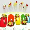 thumbnail image 3 of Datingday 1000pcs 3D Fruit Animals Slice Clay DIY Nail Art Tips Sticker Decoration, 3 of 7