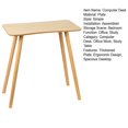 thumbnail image 6 of Aqyh Writing Computer Desk, 28" Wood Home Office Table with 4 Oak Legs, Modern Furniture Simple Study Makeup Workstation, Wooden Color, 6 of 8