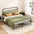 thumbnail image 2 of Metal Bed Frame - Structurally Stable Heavy Duty Steel Slat Supported Queen Bed Frames,No Box Spring Needed for Easy Removal and Transport., 2 of 9