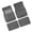 Gray, variant on Pack of 4 PVC Flocking Car Floor Liners Mats Pad Waterproof Nonslip Fit Most Vehicles SUVs Trucks