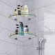 thumbnail image 5 of Bathroom Shelves, Bathroom Glass Corner Shelf Wall Mounted ,tempered Glass Shelf For Storing Shower, 5 of 5