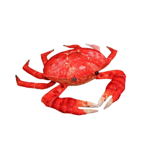 Large Crab Plush Toy, 21 Inch Crab Stuffed Animal, Soft Sea Creature Pillow , Funny Gift and Novelty Coastal Home Decor A