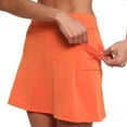 thumbnail image 3 of Dellytop Women's Solid Color Double Layer Skort With Pockets Skirt Shorts, 3 of 5