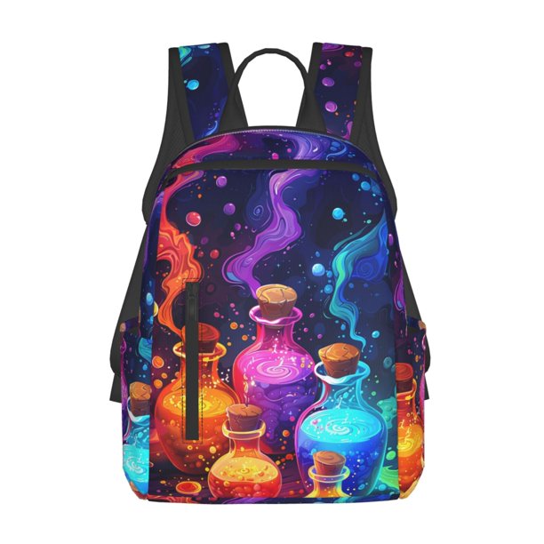 Easygdp Colorful Potion Bottles Magic para Easygdp Yak - Mochila Casual Ligera y Resistente para Viaje y Senderismo para Hombres y Mujeres