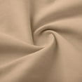 thumbnail image 6 of FRSASU Women's Pants Casual Solid Color Button Elastic Waist Fashion Loose Cropped Pants with Pockets Beige, 6 of 6