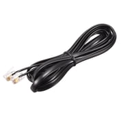 Uxcell Phone Extension Cord 6.56FT Telephone Cable Phone Line Cord RJ11 6P6C Plugs Black 1pcs