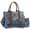Blue, variant on Denim Tote Bag for Women Top Handle Satchel Purse Boho Shoulder Handbags with Wristlet