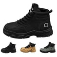 thumbnail image 2 of XIMIN Men's Fashionable Thick-Soled Workwear Boots Wear-Resistant Korean Version Thickened Lightweight Trendy Versatile and Breathable Casual Shoes, 2 of 7