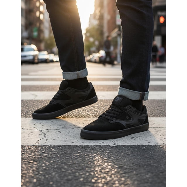 Tenis DC Shoes Hombre Kalis Vulc Negro ADYS300569-3BK