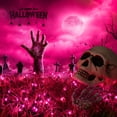 thumbnail image 2 of Cadena de luces de color morado brizled, 100 miniluces, 6,5 m, para Halloween, 2 of 7