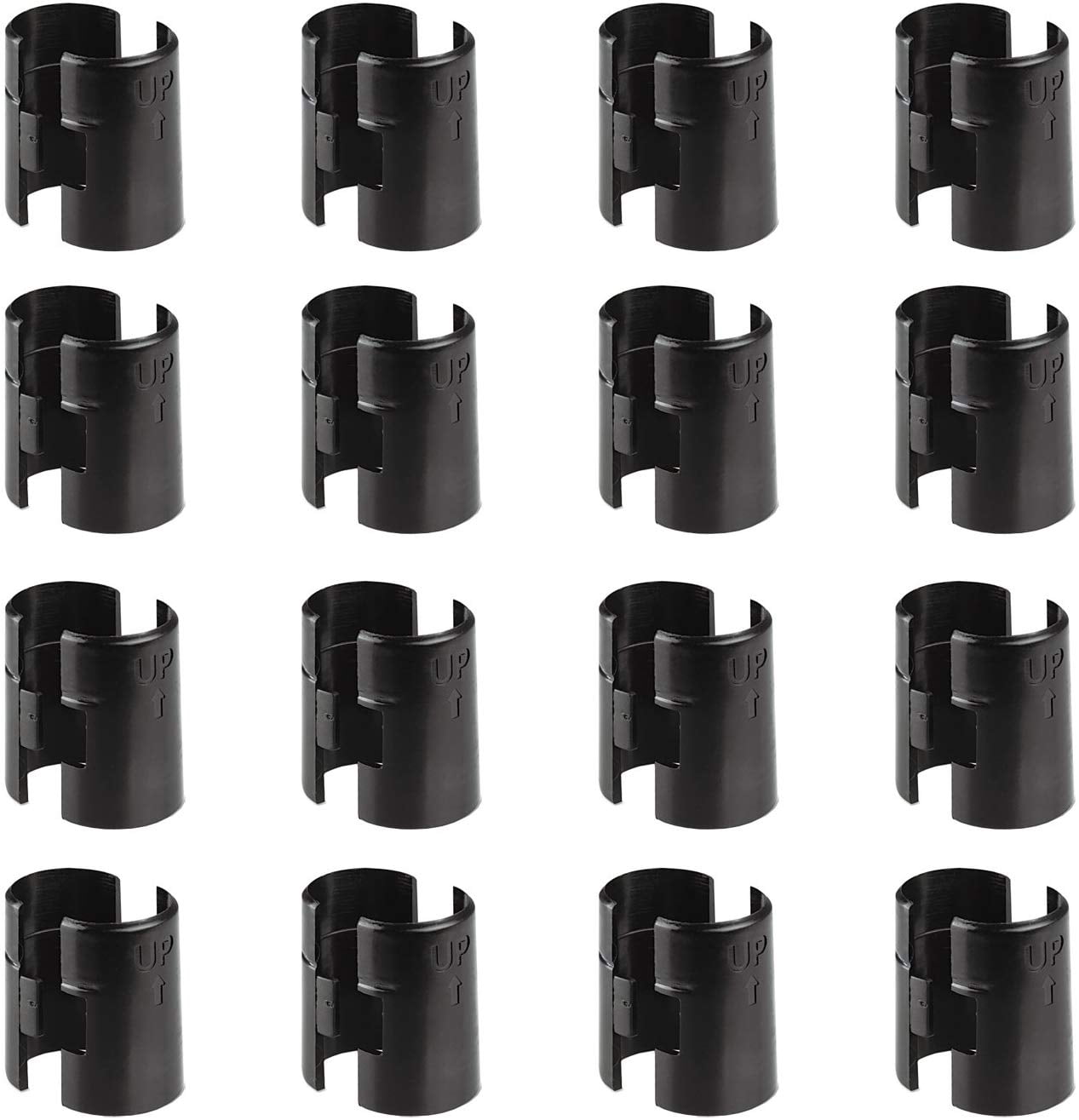 74-Packs Wire Shelf Clips Wire Shelving Shelf Lock Clips for 1 Inch Post-S V8Y1 