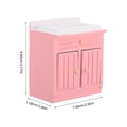 thumbnail image 2 of BESTYASH Imagination Sparking Mini House Sink Counter Wooden Pink 1Pcs, 2 of 8
